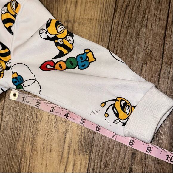 Coogi Y2K Baby Bee Multicolor Logo Bee Pattern Full Zip Jacket Size 18M - Picture 15 of 16